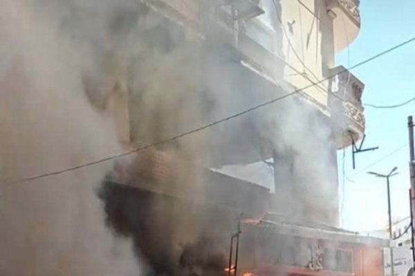 حريق يلتهم مطعم الشيخ جمال بالغربية